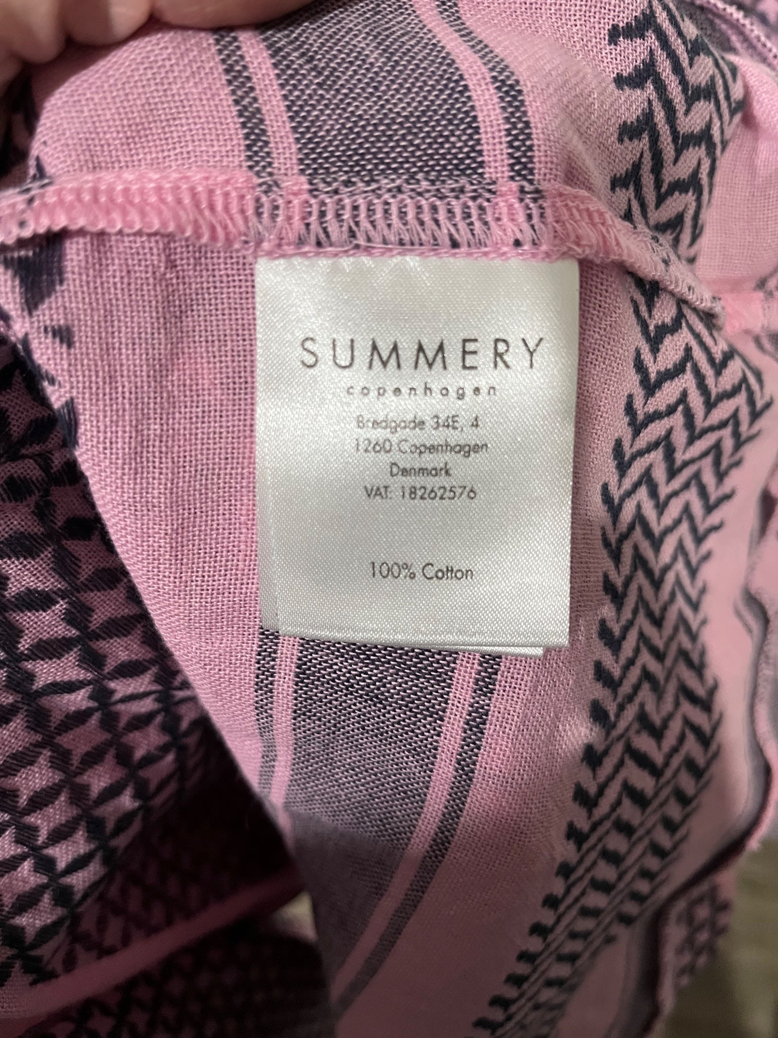 Summery Copenhagen Pink And Patriot Blue Geometric Drop Hem Dress RRP$269 - Image 7