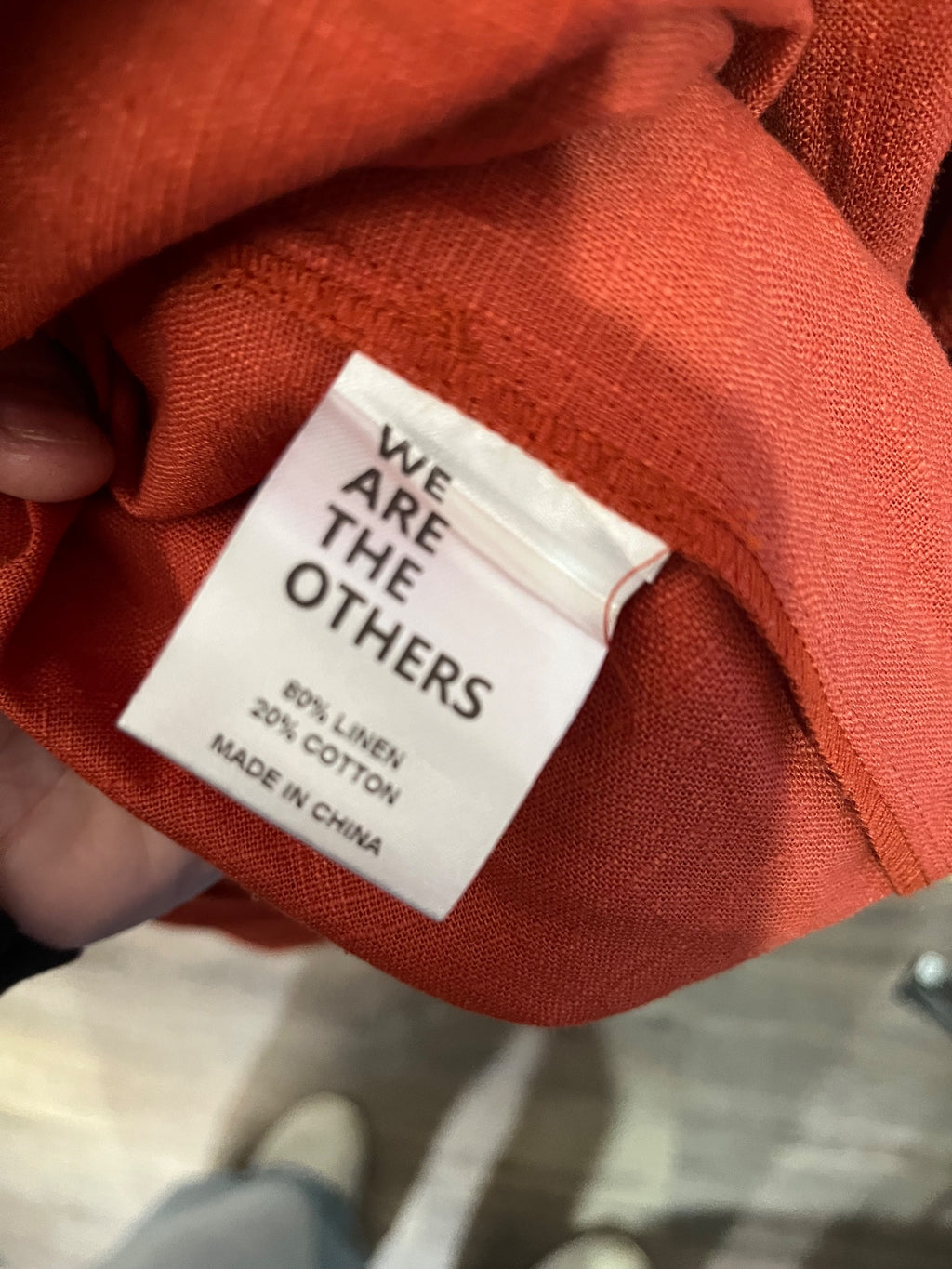THE OTHERS Shirred Bodice Tiered Maxi Dress Rust - Image 7