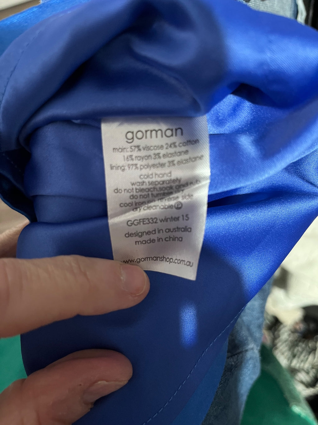 Gorman Blue Sleeveless Sheath Dress Size 14 - Image 7