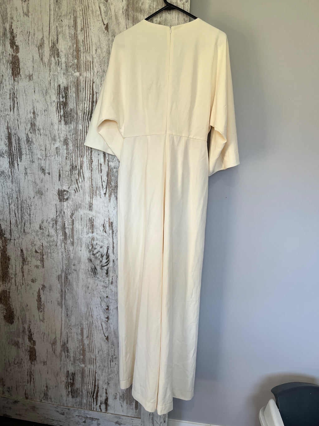 SÄVEL Cream Tie-Front Jumpsuit Size 10 - Image 7