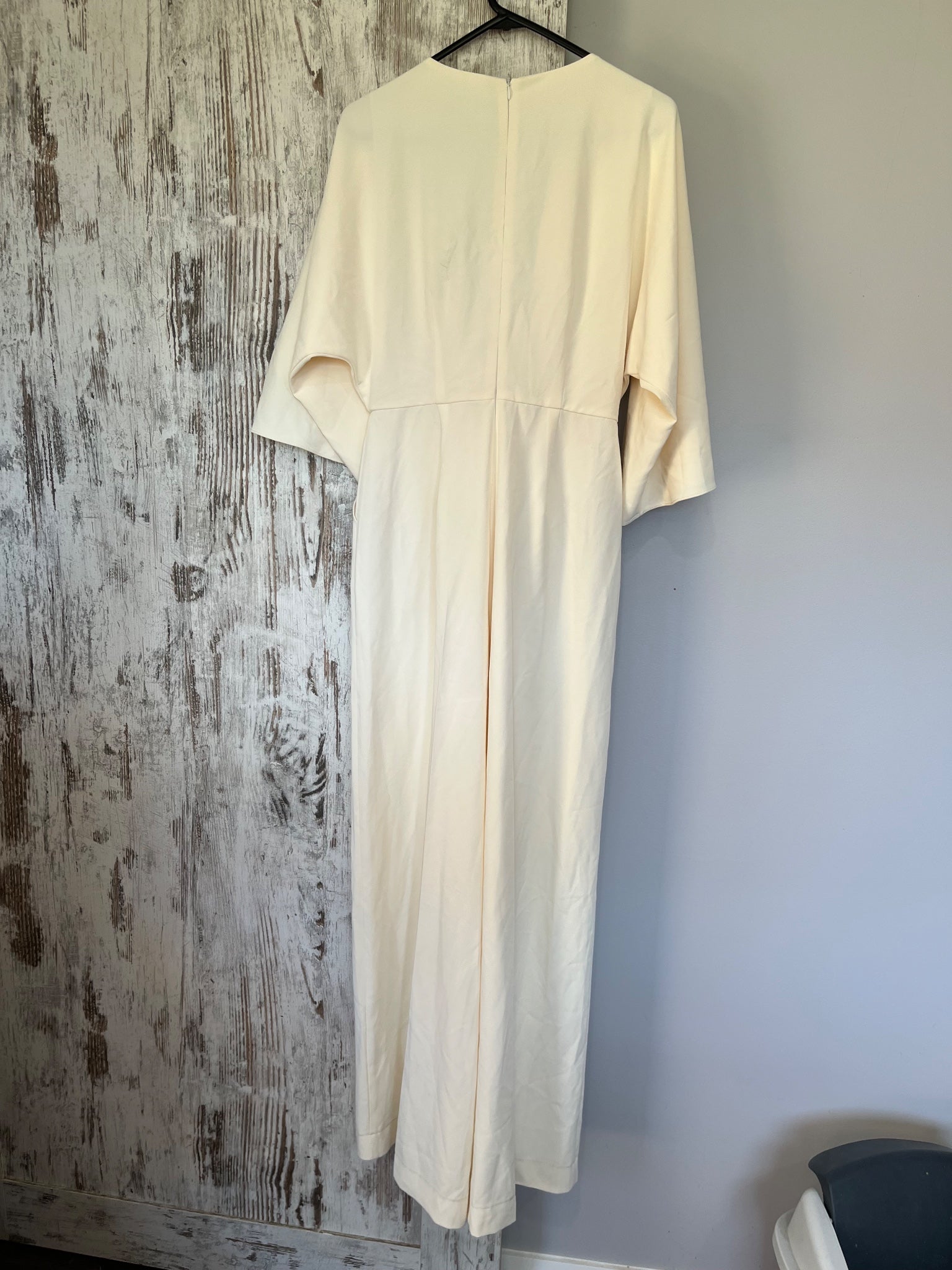 SÄVEL Cream Tie-Front Jumpsuit Size 10 - Image 7