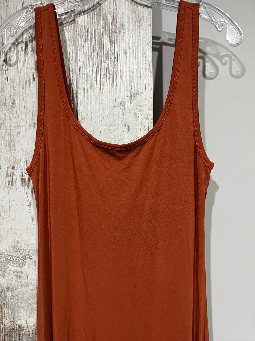 POSSE Rust Orange Sleeveless Maxi Dress RRP $400