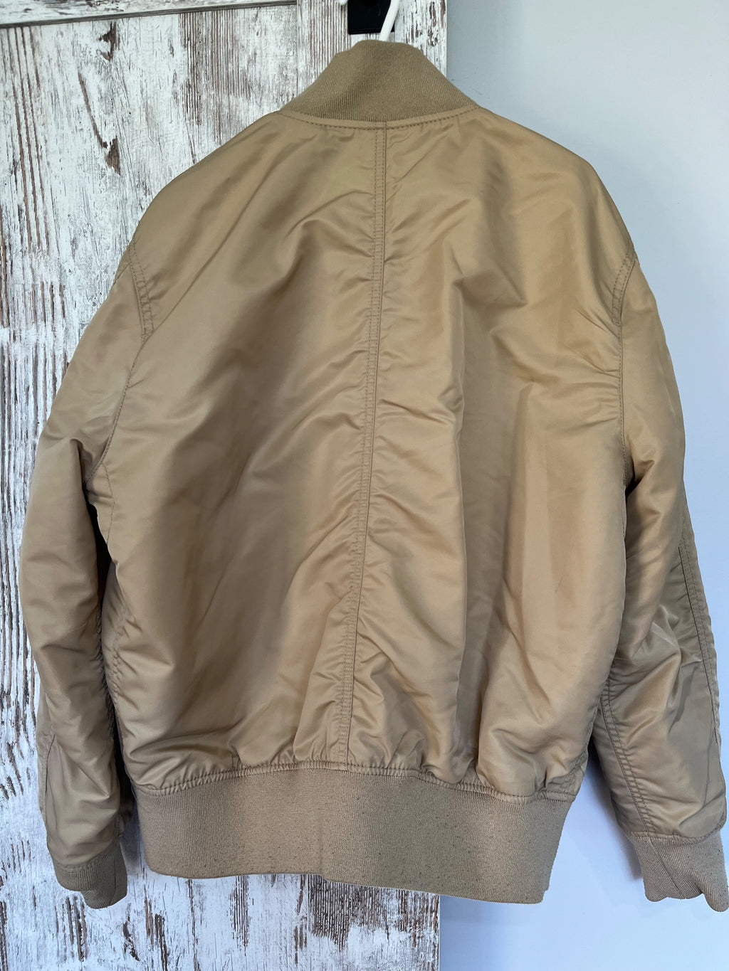 Lacoste Reversible Bomber Jacket Tan Cream RRP $450 - Image 5