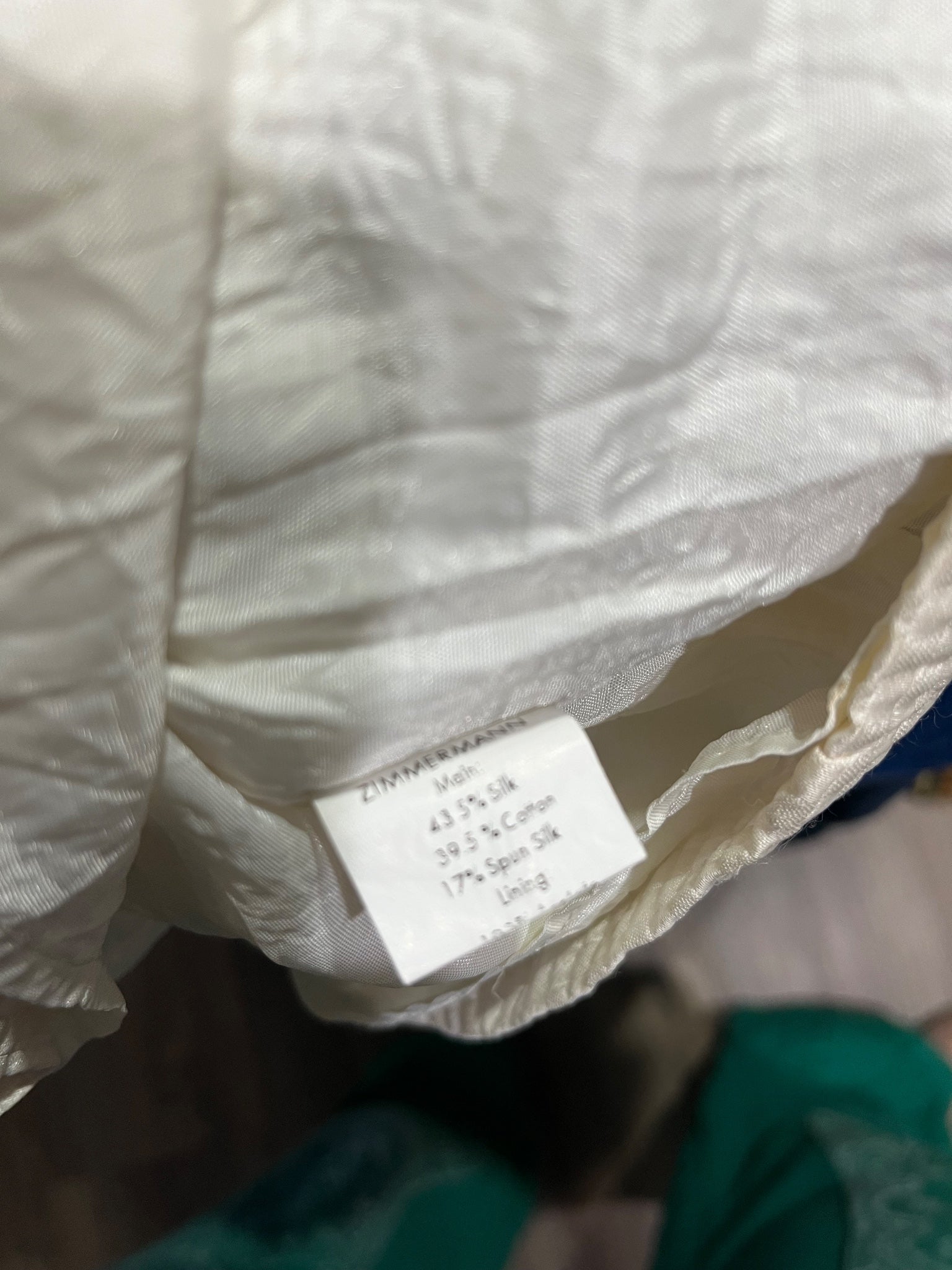 Zimmermann Strapless Textured Peplum Mini Dress Cream Size 3 - Image 8