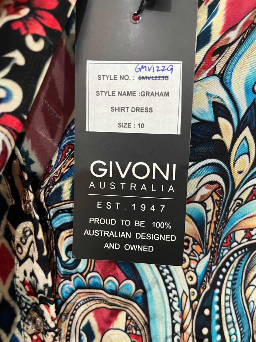 GIVONI Graham Shirt Dress Size 10 - Image 8