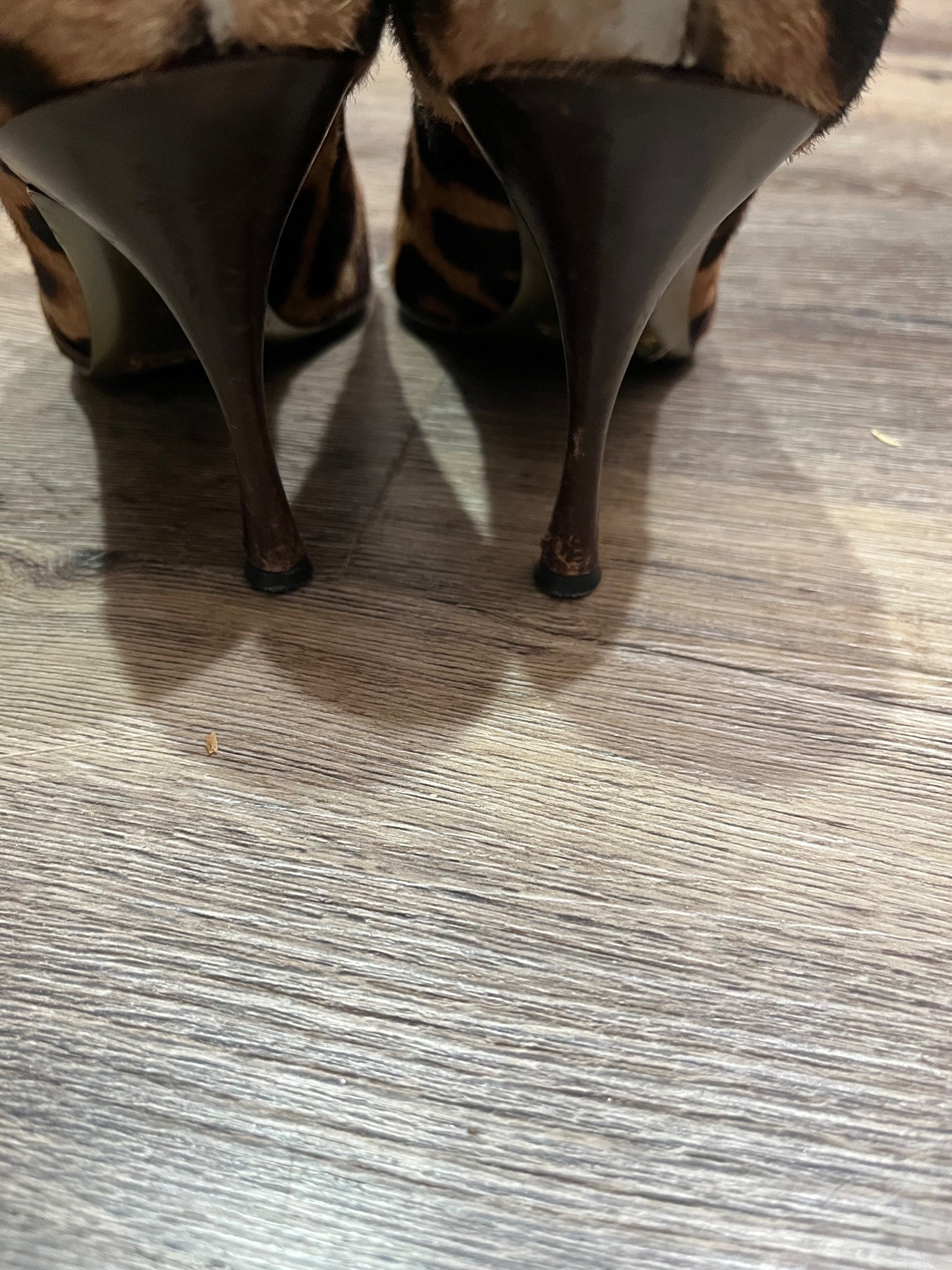 Dolce & Gabbana Leopard Print Calf Hair Ankle Boots - Image 8