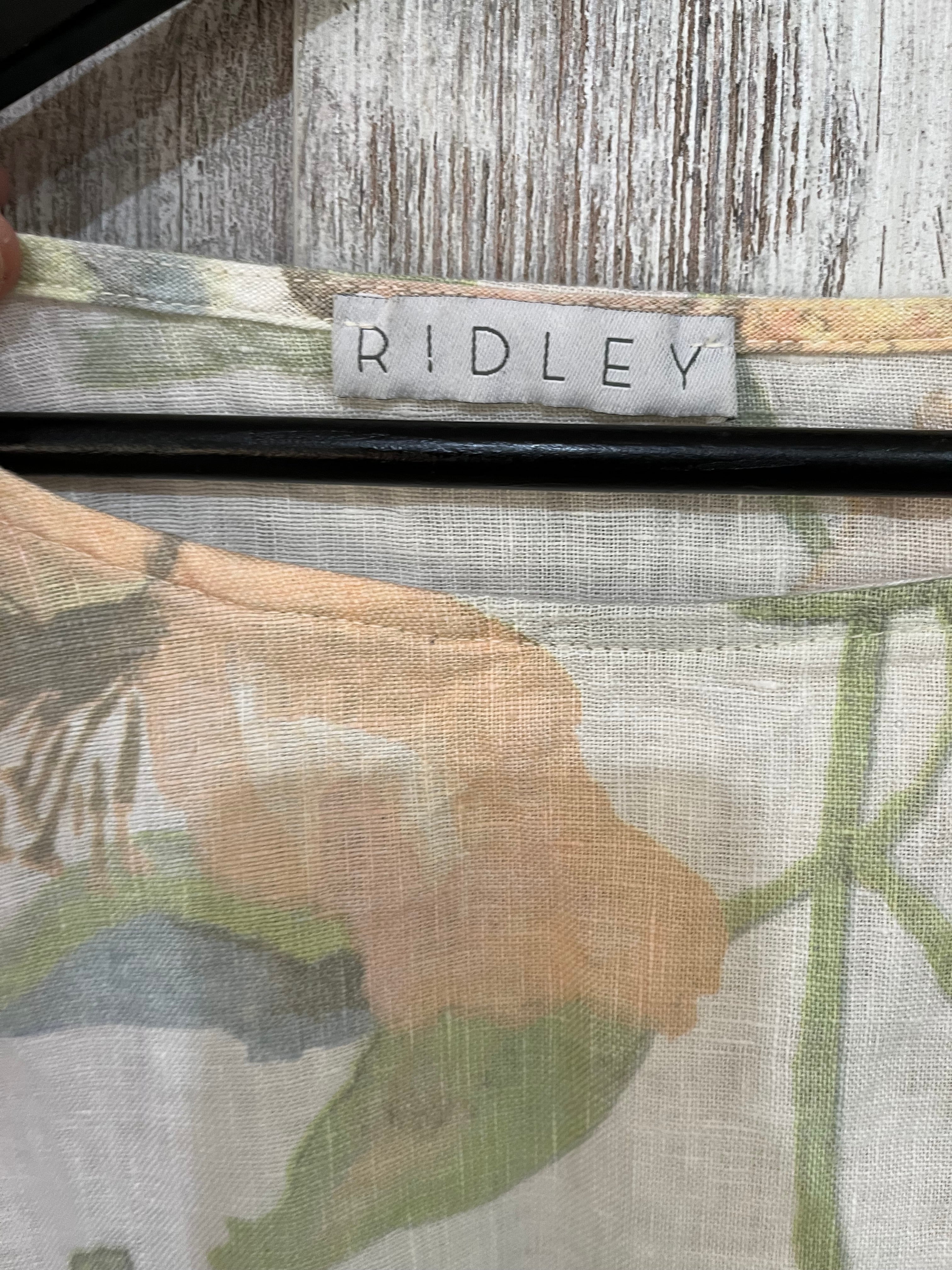 Ridley Italian Made 100% Linen Top Size M RRP $159
