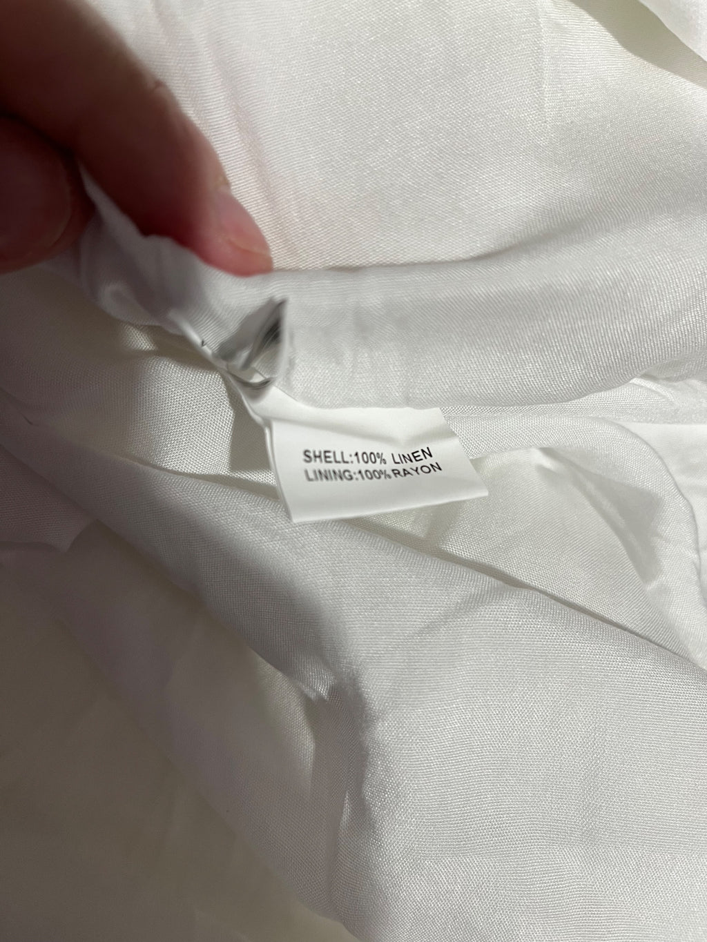 White Strapless Linen Midi Dress Size 14 RRP $169 - Image 9