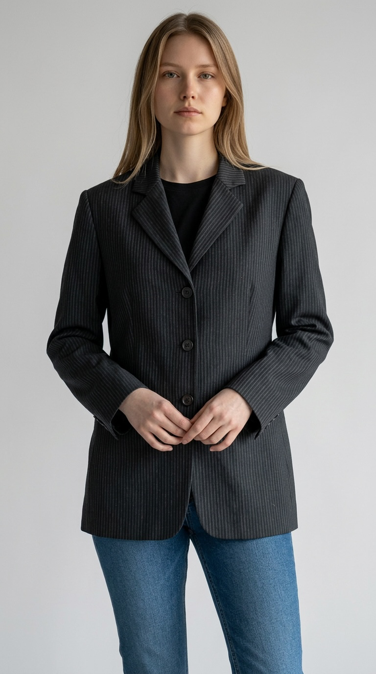 Country Road Vintage Pinstripe Blazer