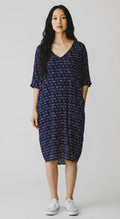 Elm Lifestyle Dash Print V-Neck Dress