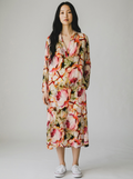Vigorella Floral Print Tunic Dress Size M