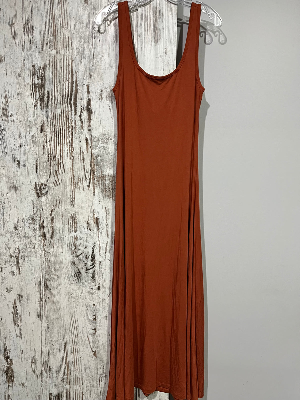 POSSE Rust Orange Sleeveless Maxi Dress RRP $400