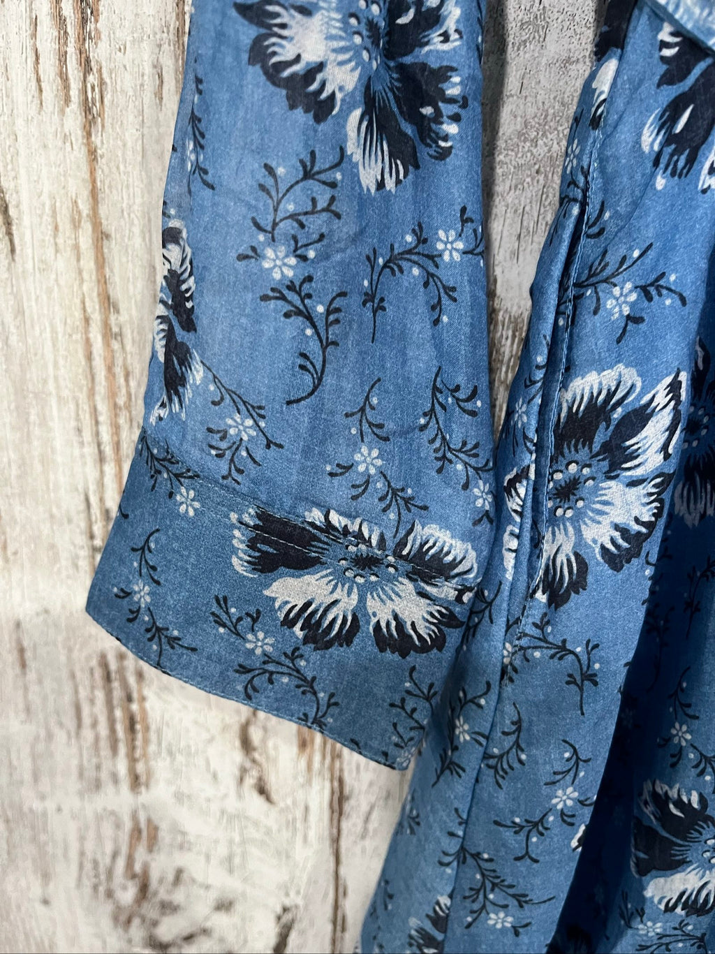 Massimo Alba blue floral dress cotton silk blend with belt and tags, made in Italy.